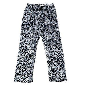 Comfy White Leopard Pajama Pants Size Large